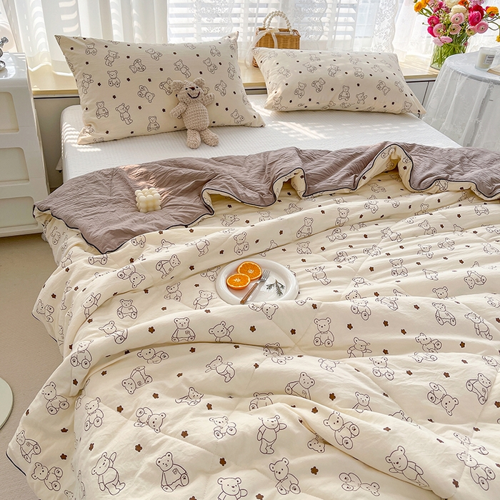 91家纺网 家纺一手货源 找家纺 （总）太阳树家纺 2025新款A类母婴级双层纱大豆被大豆纤维夏被