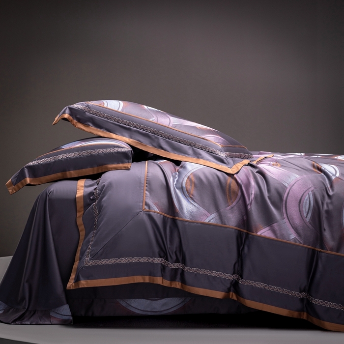 91家纺网 家纺一手货源 找家纺 （总） A版色织提花长绒棉四件套-纳塔利