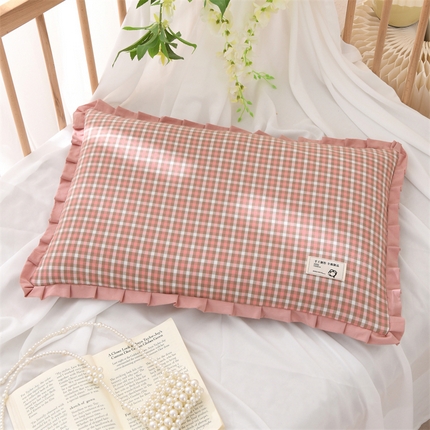 91家纺网 家纺一手货源 找家纺 （总）芯洲 2025新款荞麦枕ins风田园韩版格子花边枕头枕芯