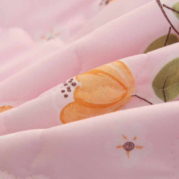 91家纺网 家纺一手货源 找家纺 被多多被业 2025新款亲肤绒多针绗绣工艺夏被空调被 满园花开