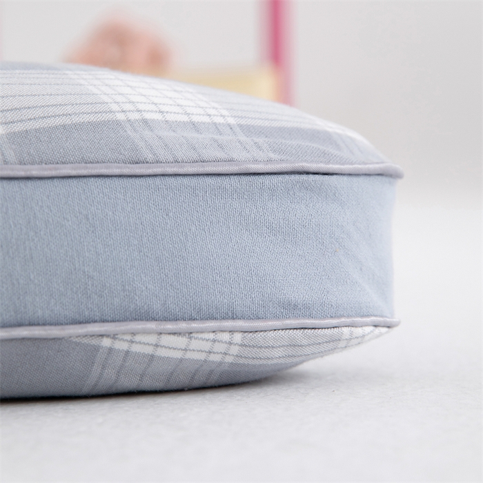 91家纺网 家纺一手货源 找家纺 （总）芯洲 2025新款全棉荞麦枕简约格子韩式护颈老粗布成人枕头枕芯