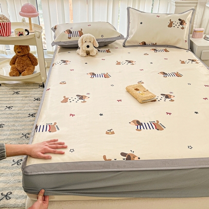 川悦生活2025新款小清新床笠600D立体宽边冰丝席床笠款 床笠旺仔生活