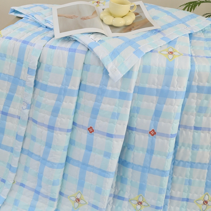 91家纺网 家纺一手货源 找家纺 （总）被多多被业 2025新款亲肤绒多针绗绣工艺夏被空调被