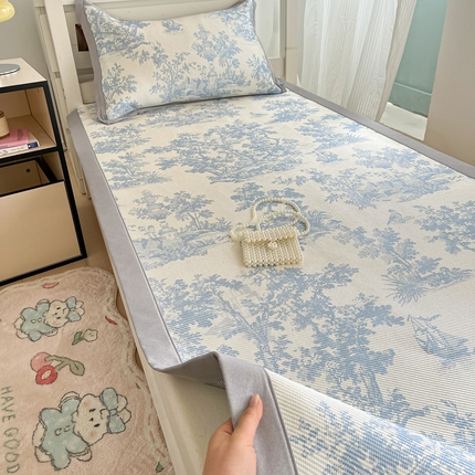 91家纺网 家纺一手货源 找家纺 （总）川悦生活2025新款小清新冰藤席学生款