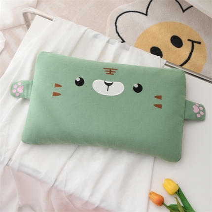 91家纺网 家纺一手货源 找家纺 （总）芯洲 2025新款荞麦枕卡通水洗棉全棉小老虎儿童学生枕芯枕头