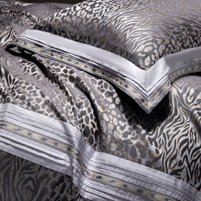 91家纺网 家纺一手货源 找家纺 （总）品家居 A版色织提花长绒棉四件套-达尼卡