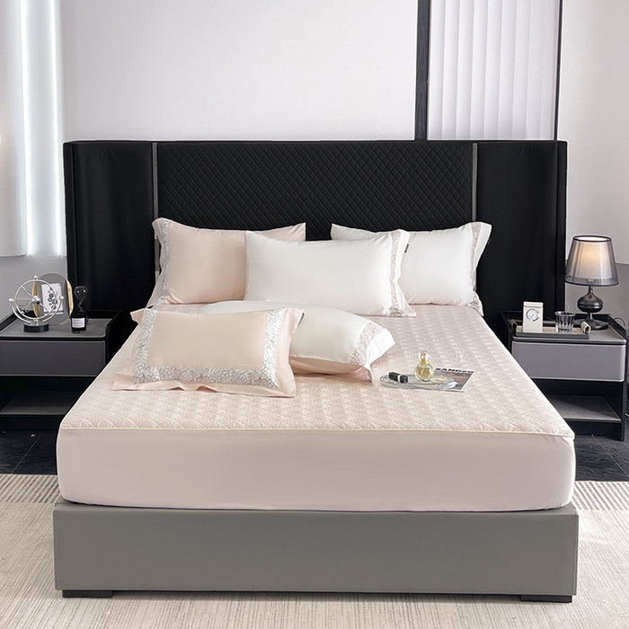 91家纺网 家纺一手货源 找家纺 （总）2025新款A类100支长绒棉夹棉床盖床笠四件套全棉纯棉床单加厚高端重工刺绣四季款床上用品