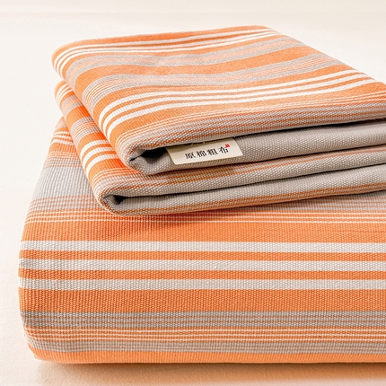 91家纺网 家纺一手货源 找家纺 （总）博弈家纺   2025新款亲肤舒适原棉老粗布床单凉席三件套系列