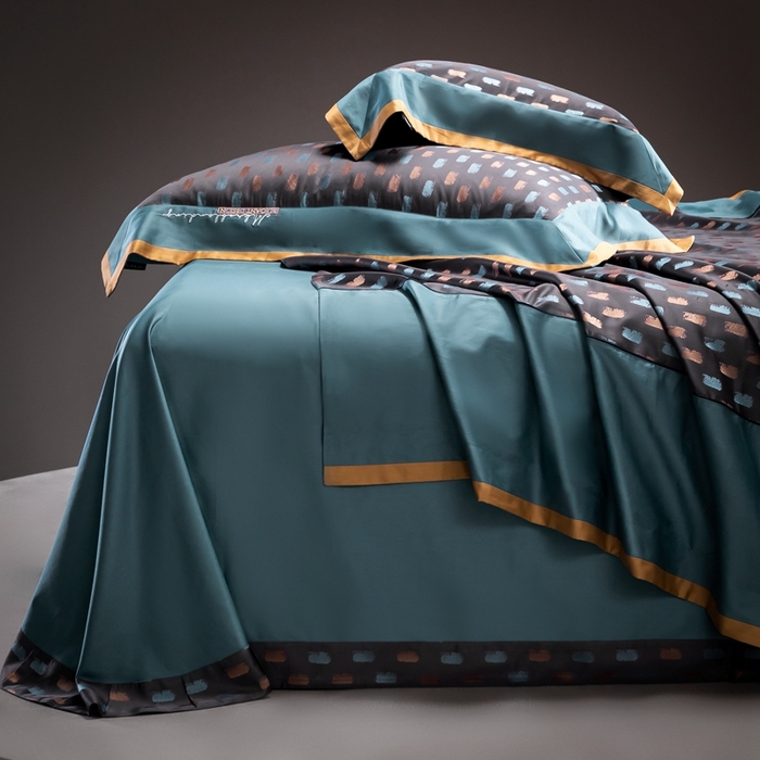 91家纺网 家纺一手货源 找家纺 品家居 A版色织提花长绒棉四件套-圣西斯 圣西斯