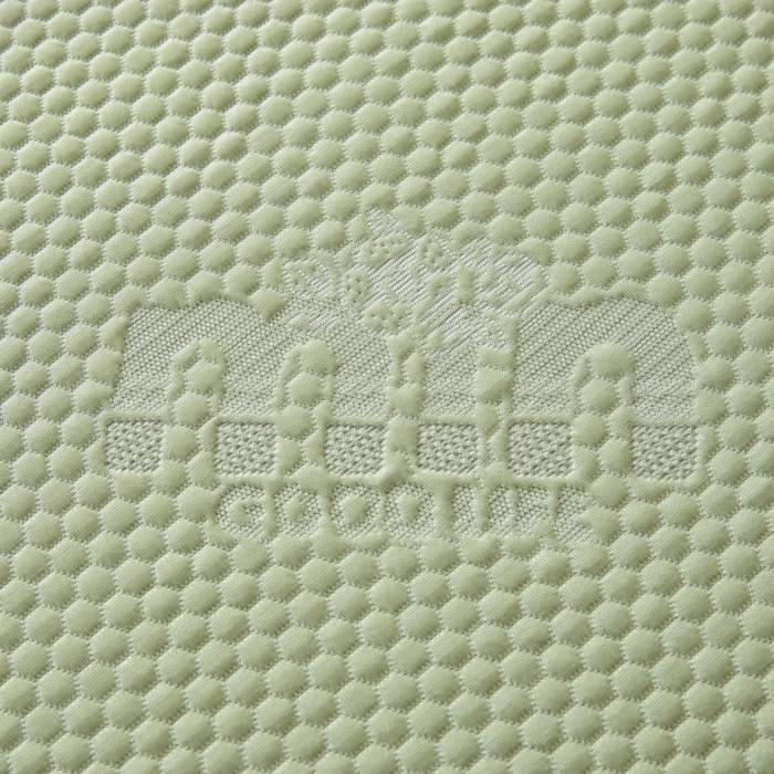 91家纺网 家纺一手货源 找家纺 鑫琪莱 2025新款5D立体雕花凉感豆豆冰丝席凉席席子系列 床笠款-迷你-果绿