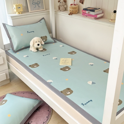 91家纺网 家纺一手货源 找家纺 （总）川悦生活2025新款600D立体宽边印花冰丝席学生床