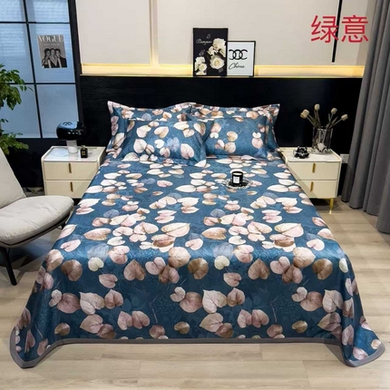 91家纺网 家纺一手货源 找家纺 （总）许林 2025新款冰丝凉席床单款凉席三件套