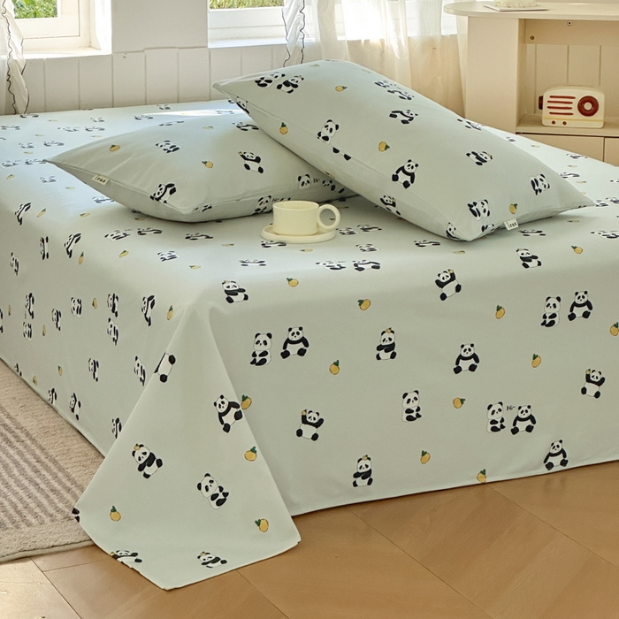 91家纺网 家纺一手货源 找家纺 莱登卡奴 新款A类100%全棉老粗布单品系列-床单 花花乐园