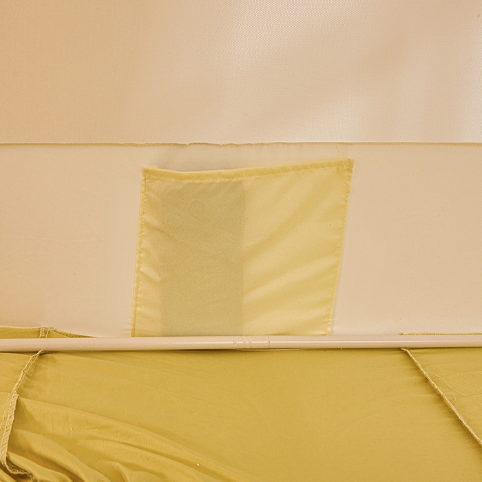 91家纺网 家纺一手货源 找家纺 锦逸家居 2025新款花边防摔坐床蚊帐 甜心小屋（带遮光帘）