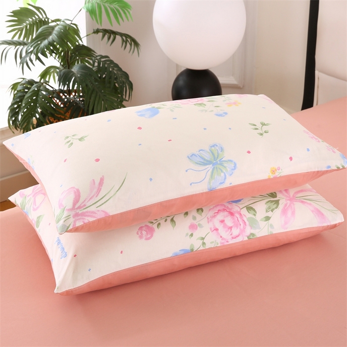 91家纺网 家纺一手货源 找家纺 梦舒羽2025新款全棉小清新印花加厚宿舍床单床裙款四件套 陌上花开-全棉