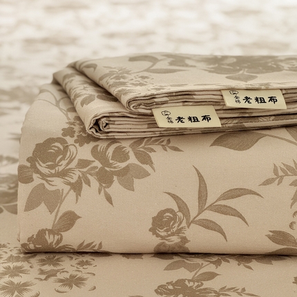 91家纺网 家纺一手货源 找家纺 （总）莱登卡奴 新款A类100%全棉老粗布单品系列-床单