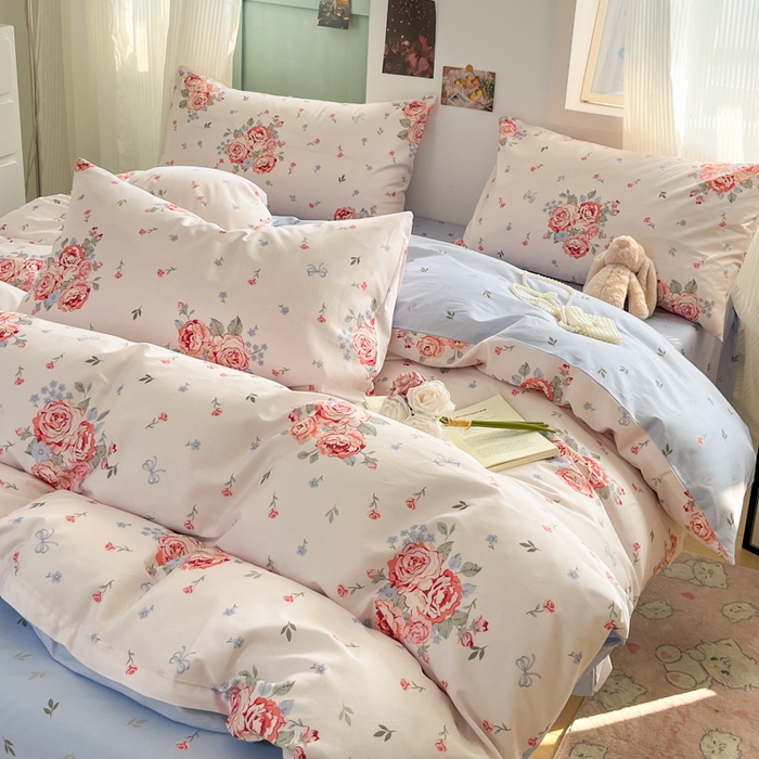 91家纺网 家纺一手货源 找家纺 寻米 2025新款13070全棉纯棉印花单被套 繁花锦绣