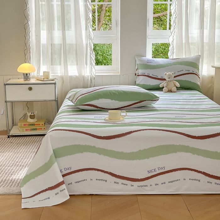 91家纺网 家纺一手货源 找家纺 莱登卡奴 新款A类100%全棉老粗布单品系列-床单 曼城往事