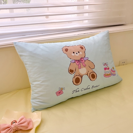 DoDo 兜兜2025新款40支全棉印花单枕套 快乐甜品-大版