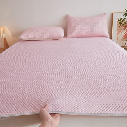 湘之帛 2025新款华夫格冰豆豆凉席 华夫格-樱花粉