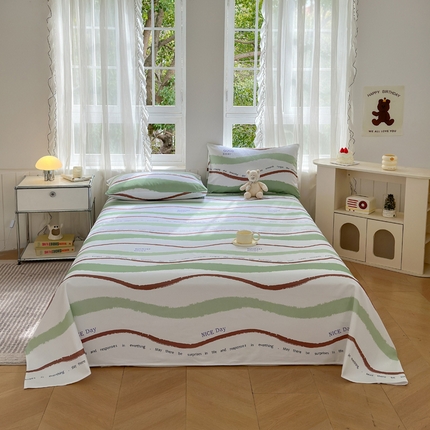 莱登卡奴 新款A类100%全棉老粗布单品系列-床单 曼城往事