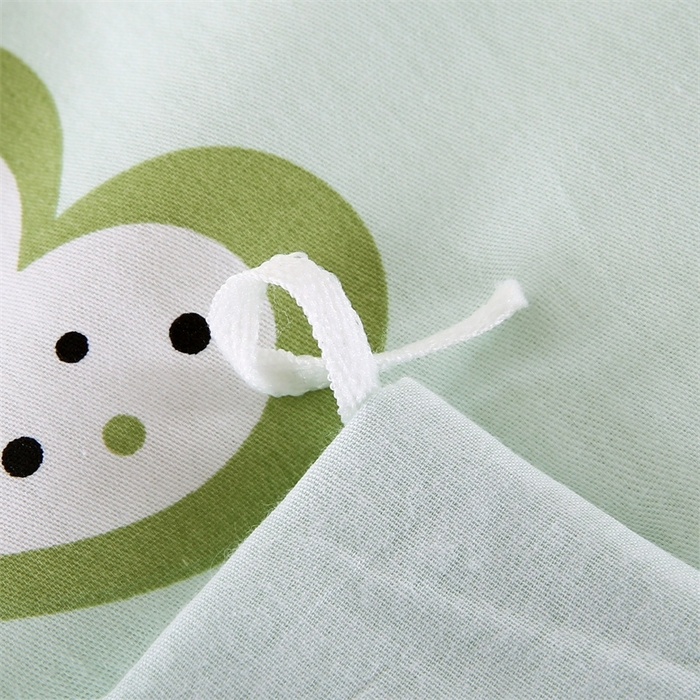 91家纺网 家纺一手货源 找家纺 梦舒羽2025新款全棉小清新印花加厚宿舍床单床裙款四件套 心愿-全棉