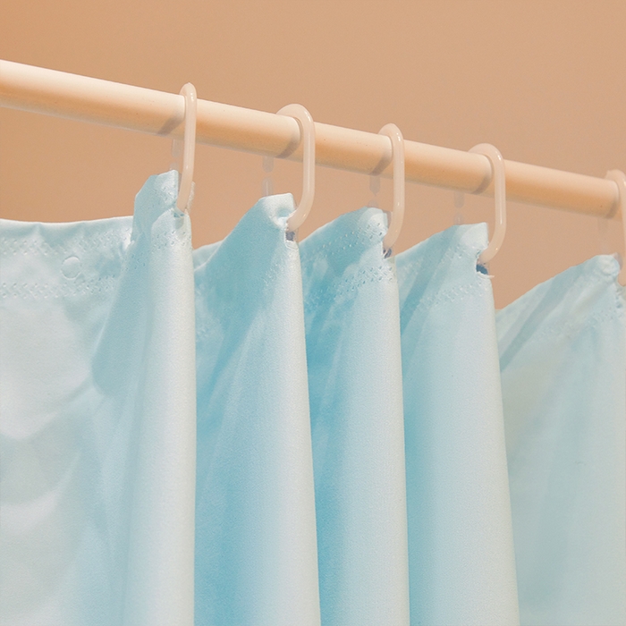 91家纺网 家纺一手货源 找家纺 锦逸家居 2025新款双层遮光防蚊落地蚊帐 清新蓝