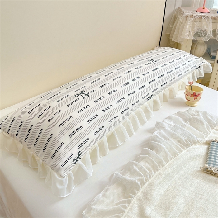 91家纺网 家纺一手货源 找家纺 梦舒羽2025新款针织棉双层纱花边枕头套情侣双人枕套枕芯套枕头内胆套 花边款-时尚先生