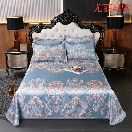 91家纺网 家纺一手货源 找家纺 （总）许林 2025新款冰丝凉席床单款凉席三件套