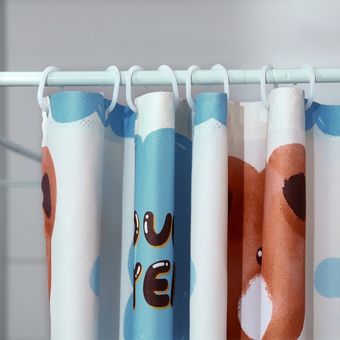 91家纺网 家纺一手货源 找家纺 显高蚊帐 2025新款U型坐床遮光防尘床帘式蚊帐 熊出没