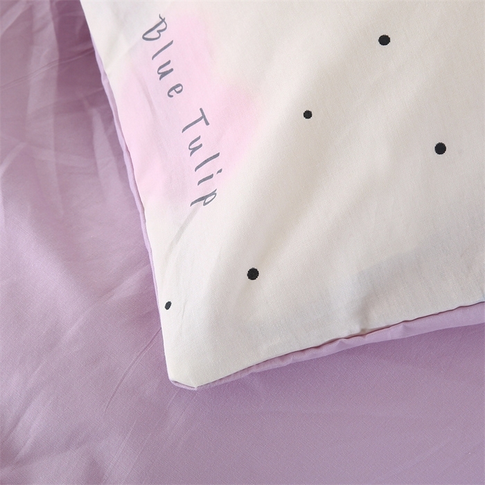 91家纺网 家纺一手货源 找家纺 梦舒羽2025新款全棉小清新印花加厚宿舍床单床裙款四件套 迷梦花语-全棉