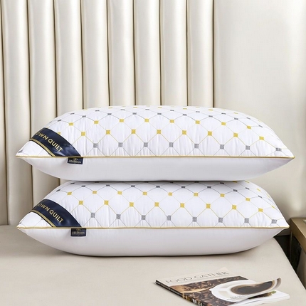 拾光枕芯2025新款羽丝绒枕芯 白色低枕500克