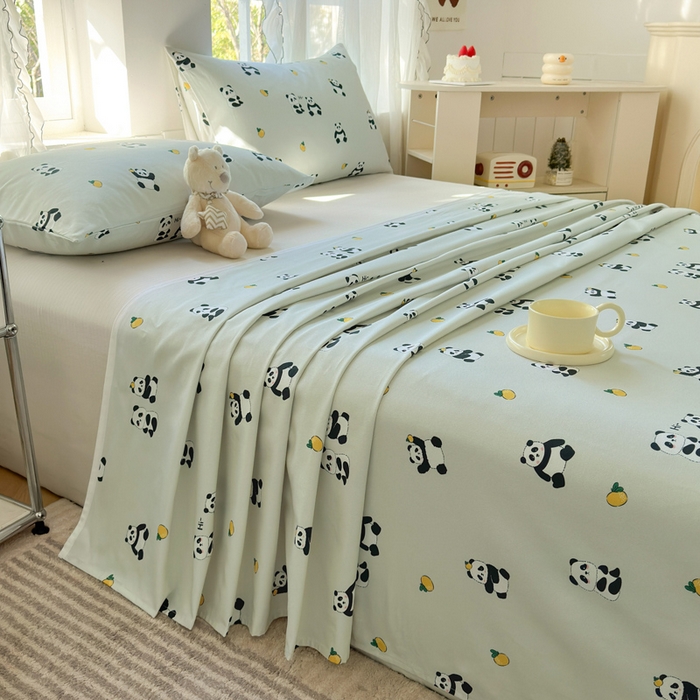 91家纺网 家纺一手货源 找家纺 莱登卡奴 新款A类100%全棉老粗布单品系列-床单 花花乐园