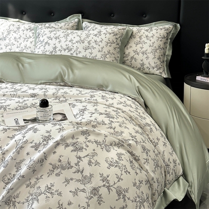 91家纺网 家纺一手货源 找家纺 （总）DC 2025新款B类天丝印花四件套