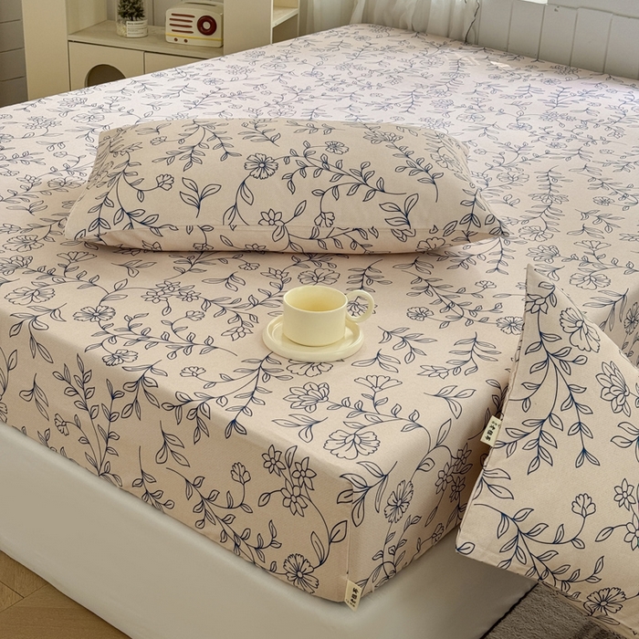 91家纺网 家纺一手货源 找家纺 莱登卡奴 新款A类100%全棉老粗布单品系列 蓝海山居