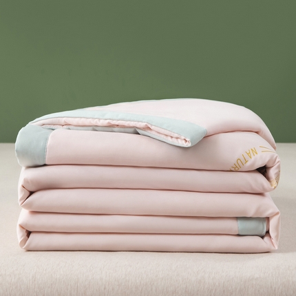 帕芬鸟 2025新款亲肤磨毛夏被 玉粉