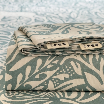 91家纺网 家纺一手货源 找家纺 （总）莱登卡奴 新款A类100%全棉老粗布单品系列-床单