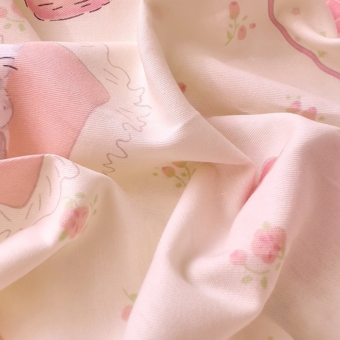 91家纺网 家纺一手货源 找家纺 DoDo 兜兜2026新款40支全棉印花单枕套 可爱女生-小版