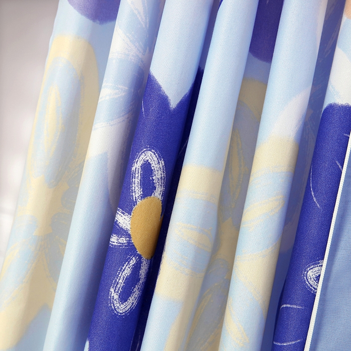 91家纺网 家纺一手货源 找家纺 显高蚊帐 2025新款U型坐床遮光防尘床帘式蚊帐 花开满园