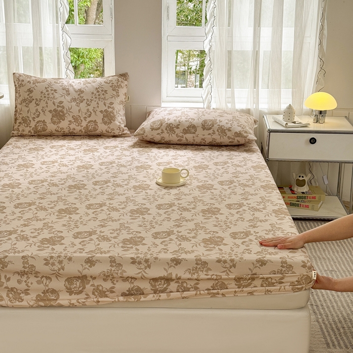 91家纺网 家纺一手货源 找家纺 莱登卡奴 新款A类100%全棉老粗布单品系列 花间萌趣