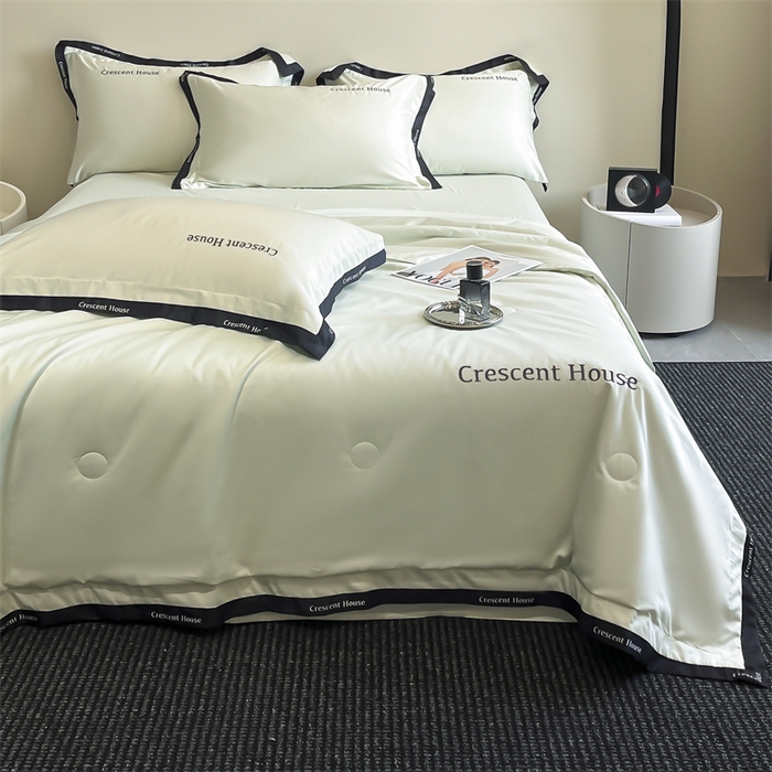 91家纺网 家纺一手货源 找家纺 笙意家纺 2025新款水洗冰丝夏被四件套-卡瑞娜系列 水果清香