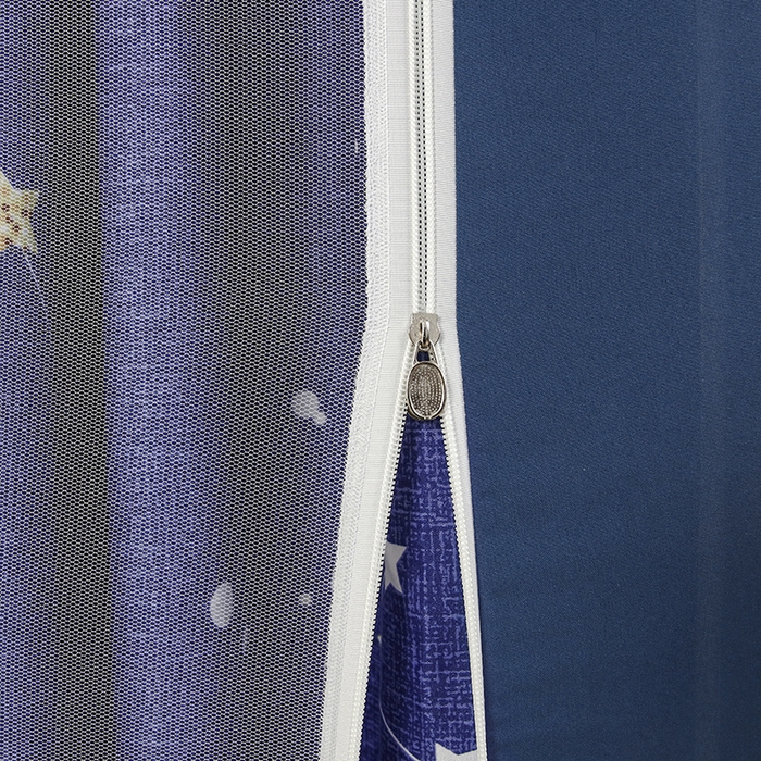 91家纺网 家纺一手货源 找家纺 显高蚊帐 2025新款U型坐床遮光防尘床帘式蚊帐 北斗星