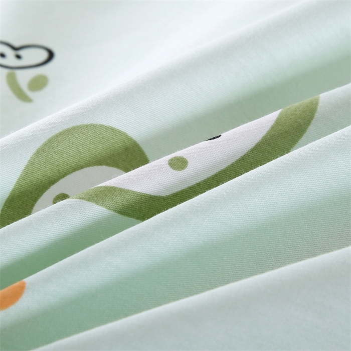 91家纺网 家纺一手货源 找家纺 梦舒羽2025新款全棉小清新印花加厚宿舍床单床裙款四件套 心愿-全棉