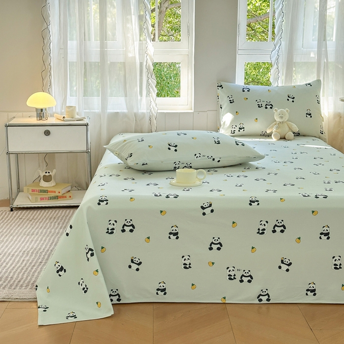 91家纺网 家纺一手货源 找家纺 莱登卡奴 新款A类100%全棉老粗布单品系列-床单 花花乐园