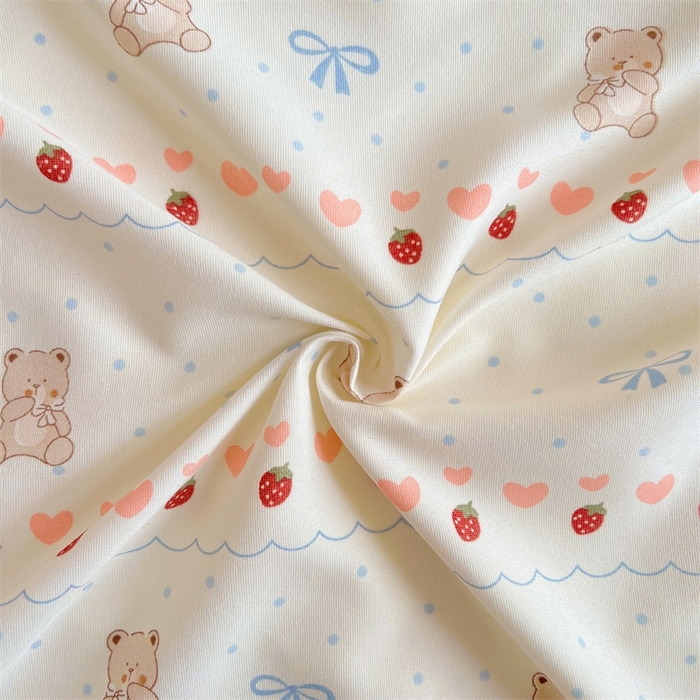 91家纺网 家纺一手货源 找家纺 梦舒羽2025新款针织棉双层纱花边枕头套情侣双人枕套枕芯套枕头内胆套 花边款-草莓熊宝