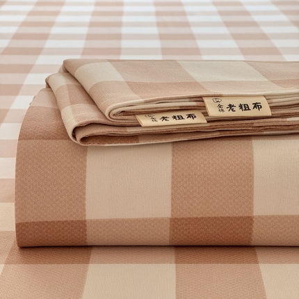 91家纺网 家纺一手货源 找家纺 （总）莱登卡奴 新款A类100%全棉老粗布单品系列-床单