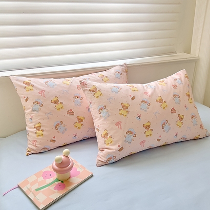 DoDo 兜兜2025新款40支全棉印花单枕套 糖果甜心-小版