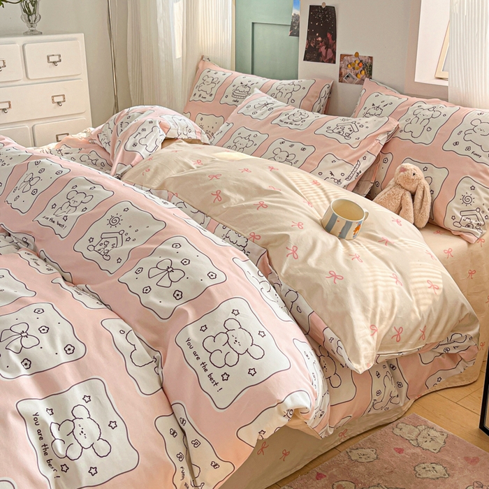 91家纺网 家纺一手货源 找家纺 寻米 2025新款13070全棉纯棉印花单被套 狗狗派对