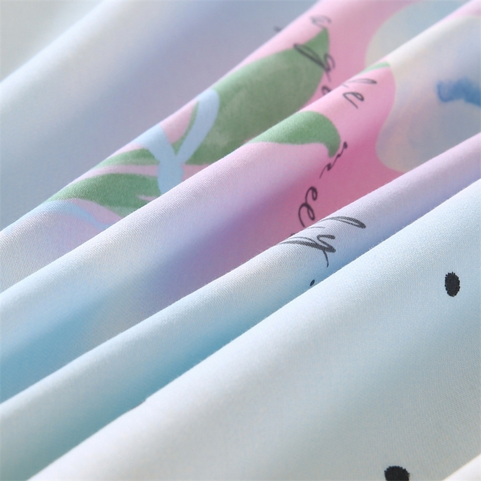 91家纺网 家纺一手货源 找家纺 梦舒羽2025新款全棉小清新印花加厚宿舍床单床裙款四件套 迷梦花语-全棉