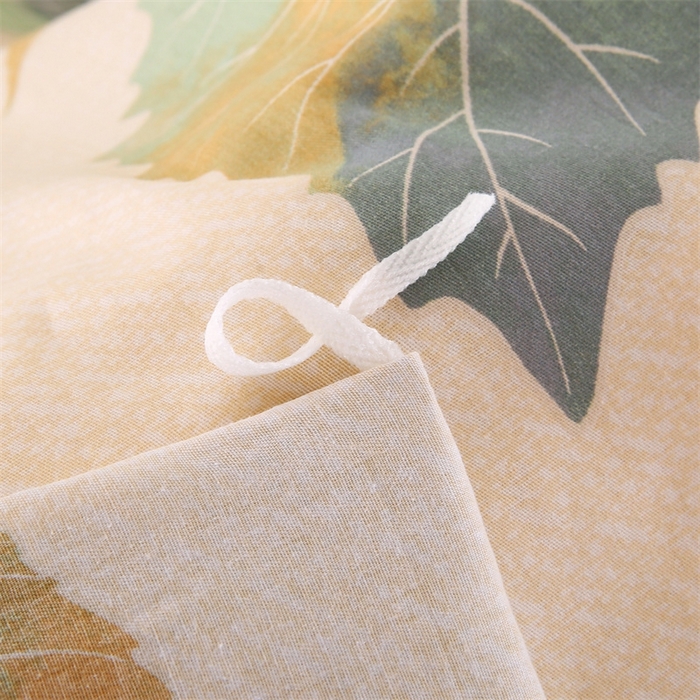 91家纺网 家纺一手货源 找家纺 梦舒羽2025新款全棉小清新印花加厚宿舍床单床裙款四件套 木槿-全棉